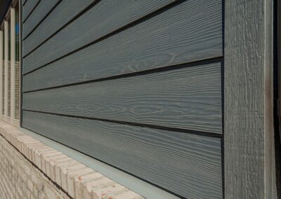 Fiber cement siding house