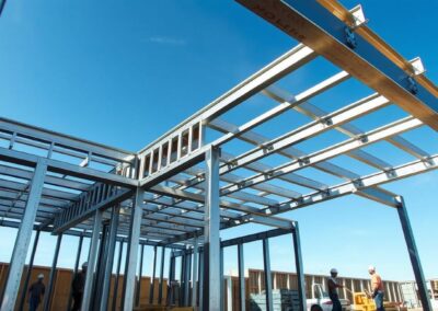 Steel framing building